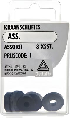 Kraanschijfjes ass 3x2st - Deltafix