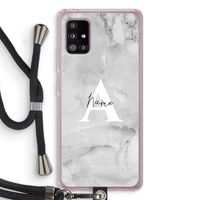 Ivory Marble: Samsung Galaxy A51 5G Transparant Hoesje met koord