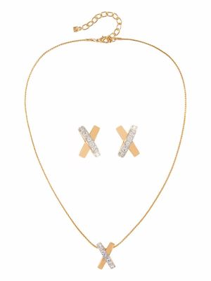 Susan Caplan Vintage lot collier-boucles d'oreilles Nina Ricci (années 1980)