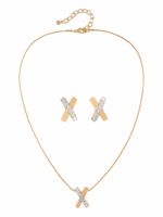 Susan Caplan Vintage lot collier-boucles d'oreilles Nina Ricci (années 1980)