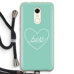 Best heart pastel: Xiaomi Redmi 5 Transparant Hoesje met koord