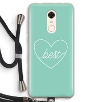 Best heart pastel: Xiaomi Redmi 5 Transparant Hoesje met koord