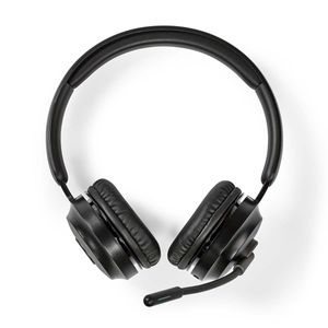 Nedis PC-Headset | On-Ear | Stereo | Bluetooth | Inklapbare Microfoon | Zwart - CHSTB310BK