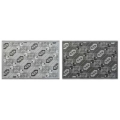 Tapijt DKD Home Decor Wit Zwart Etnisch (2 Stuks) (150 x 210 cm)