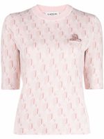Lanvin haut en maille intarsia - Rose Lanvin haut en maille intarsia - Rose