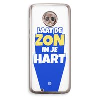 Laat de zon in je hart: Motorola Moto G6 Transparant Hoesje