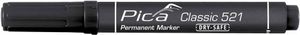 Pica 521/46 Perm. Marker 2-6mm beitel zwart,10st.
