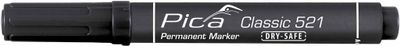 Pica 521/46 Perm. Marker 2-6mm beitel zwart,10st.