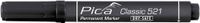 Pica 521/46 Perm. Marker 2-6mm beitel zwart,10st.