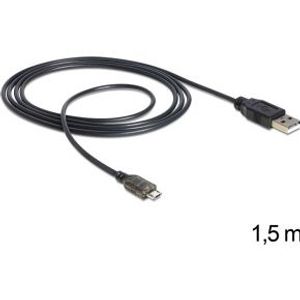 Delock 83272 USB naar Micro USB data- en voedingskabel met LED-indicatie