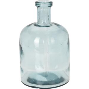 H&amp;S Collection Fles Bloemenvaas Umbrie - Gerecycled glas - transparant - D15 x H24 cm   -