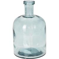 H&amp;S Collection Fles Bloemenvaas Umbrie - Gerecycled glas - transparant - D15 x H24 cm   - - thumbnail