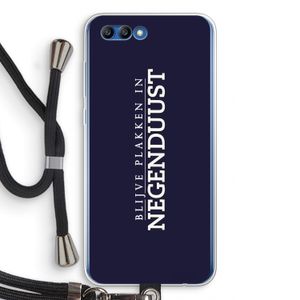 Blijve plakken in Negenduust: Honor 10 Transparant Hoesje met koord