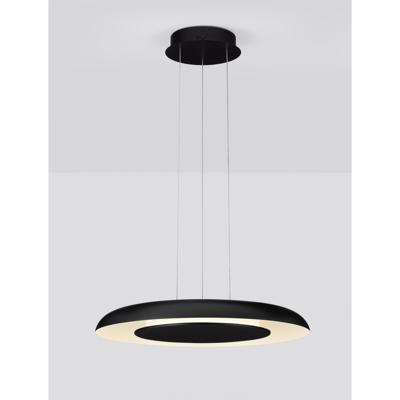 Lyora Moderne hanglampEpos Ø 60cm zwart met wit - 9345711