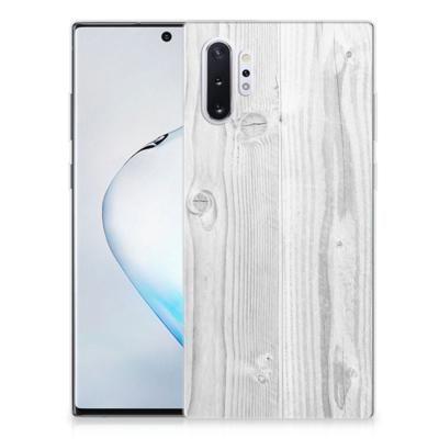 Samsung Galaxy Note 10 Plus | Bumper Hoesje | White Wood