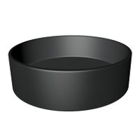 Xenz Coco waskom rond 40 cm keramiek zwart mat