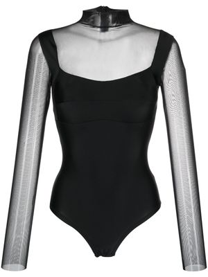 Atu Body Couture body à effet de transparence - Noir