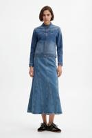 Lange denim rok - BLUE - S