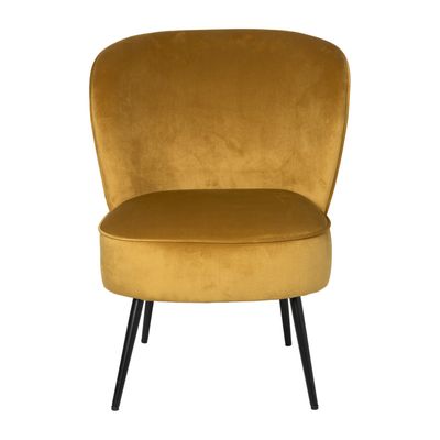 Fauteuil Frida - geel - 77x69x60 cm