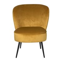 Fauteuil Frida - geel - 77x69x60 cm - thumbnail