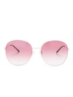 Gucci Eyewear lunettes de soleil GG à monture ronde - Rose