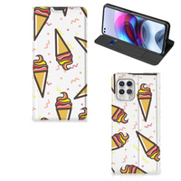 Motorola Moto G100 Flip Style Cover Icecream