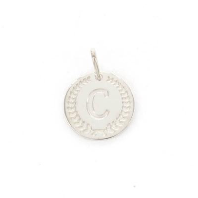 Imotionals Ronde Kettinghanger Letter C Zilver