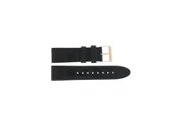 Horlogeband Guess W0775L9 / Limelight Leder Zwart 21mm