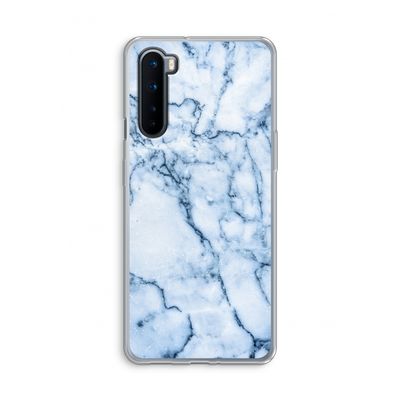 Blauw marmer: OnePlus Nord Transparant Hoesje