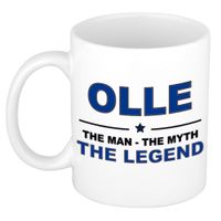 Olle The man, The myth the legend collega kado mokken/bekers 300 ml - thumbnail