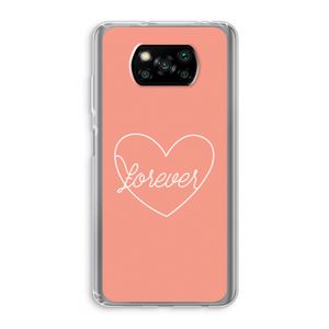 Forever heart: Xiaomi Poco X3 NFC Transparant Hoesje