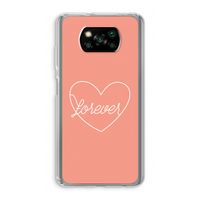 Forever heart: Xiaomi Poco X3 NFC Transparant Hoesje