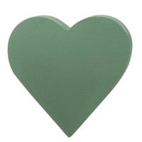 Steekschuim/oase hartvormig - groen - 30 cm -vochtig gebruik- Bloemstuk/kerststukjes maken