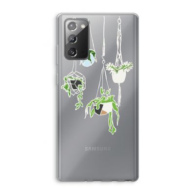 Hang In There: Samsung Galaxy Note 20 / Note 20 5G Transparant Hoesje
