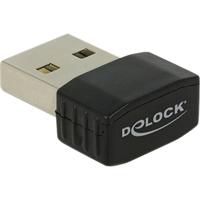 DeLOCK usb 2.0 dual band wlan nano stick wlan adapter (zwart)