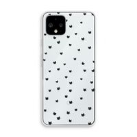 Kleine kattenkopjes: Pixel 4 Transparant Hoesje