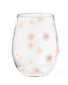 HEMA Drinkglas 550ml Bloem Wit