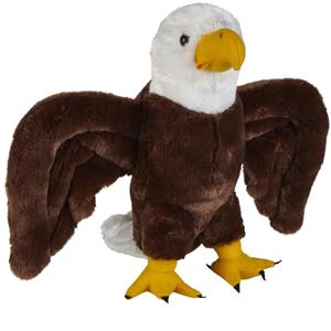 Pluche knuffel dieren Amerikaanse Zeearend roofvogel - 30 cm