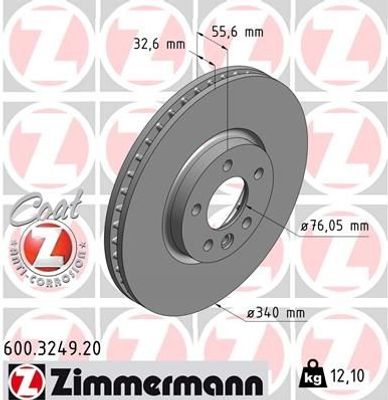 Remschijf Coat Z 600324920
