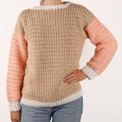 Colorblock Sweater L 009 haakpakket