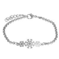 iXXXi Schakel Armband Snow Flake Zilver