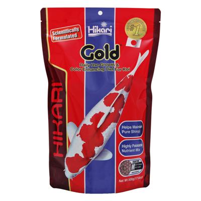 Hikari Gold Medium 500g - Drijvend Koi Voer voor Groei en Kleur, Spirulina & Krill Verrijkt