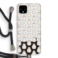 Uilen: Pixel 4 XL Transparant Hoesje met koord