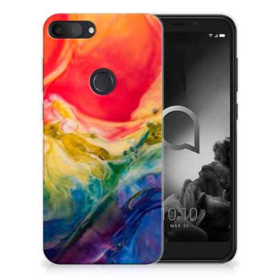 Smartphone hoesje Alcatel 1S (2019) Watercolor Dark Smartphone hoesje Alcatel 1S (2019) Watercolor Dark