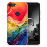 Smartphone hoesje Alcatel 1S (2019) Watercolor Dark