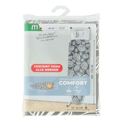 Strijkplankhoes Comfort Almond 100-125Cm Maat S/M
