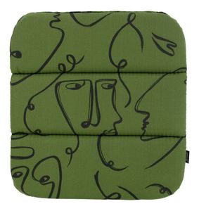 Hartman Tuinkussen 'Faces' t.b.v. Delphine tuinstoelen, kleur Groen