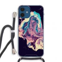 Cosmic Silence: iPhone 12 mini Transparant Hoesje met koord