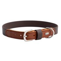HUNTER Hondenhalsband Wolmar, chocoladebruin/cognac, Maat: 60