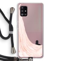 Peach bath: Samsung Galaxy A51 5G Transparant Hoesje met koord
